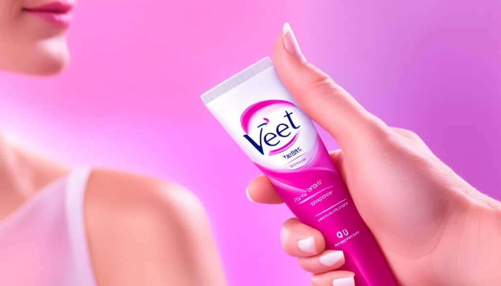 crema depilatoria Veet en la zona íntima femenina