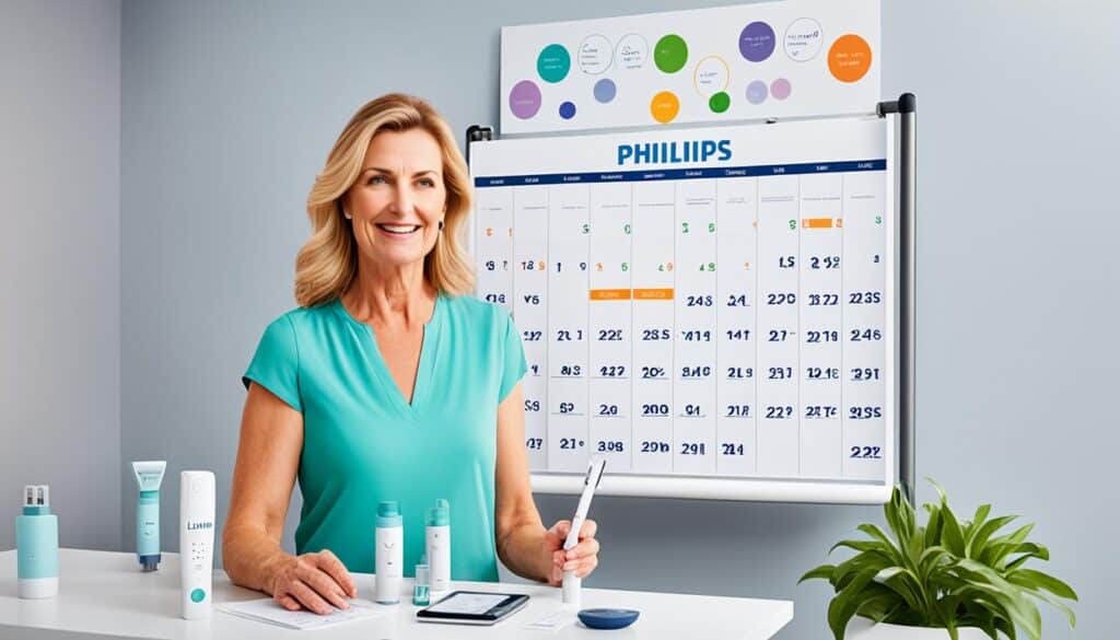 frecuencia de uso de Philips Lumea