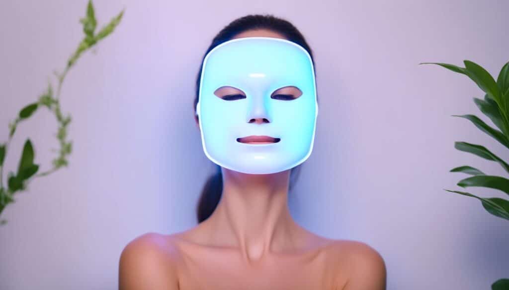 mascarilla facial LED