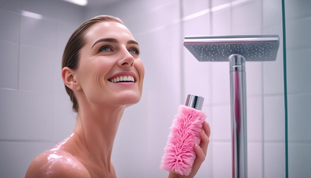 piel limpia exfoliación gel de ducha depilación suave